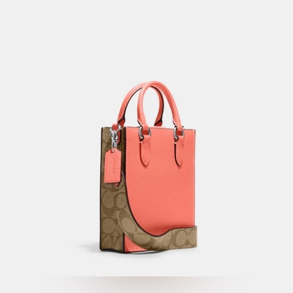 Coach Handbags - Coach North South Mini Tote With Signature Canvas